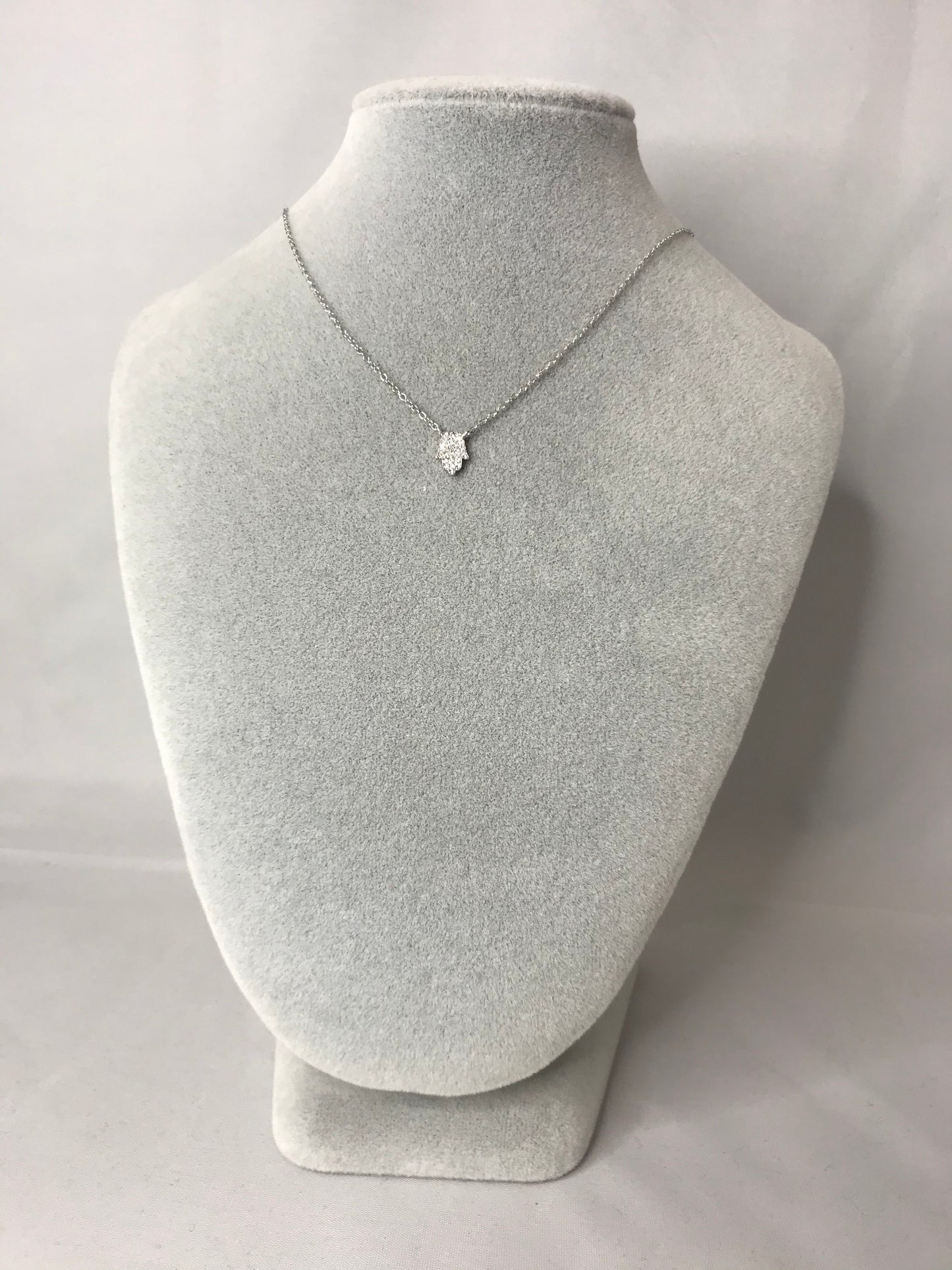 Silver Hand Necklace
