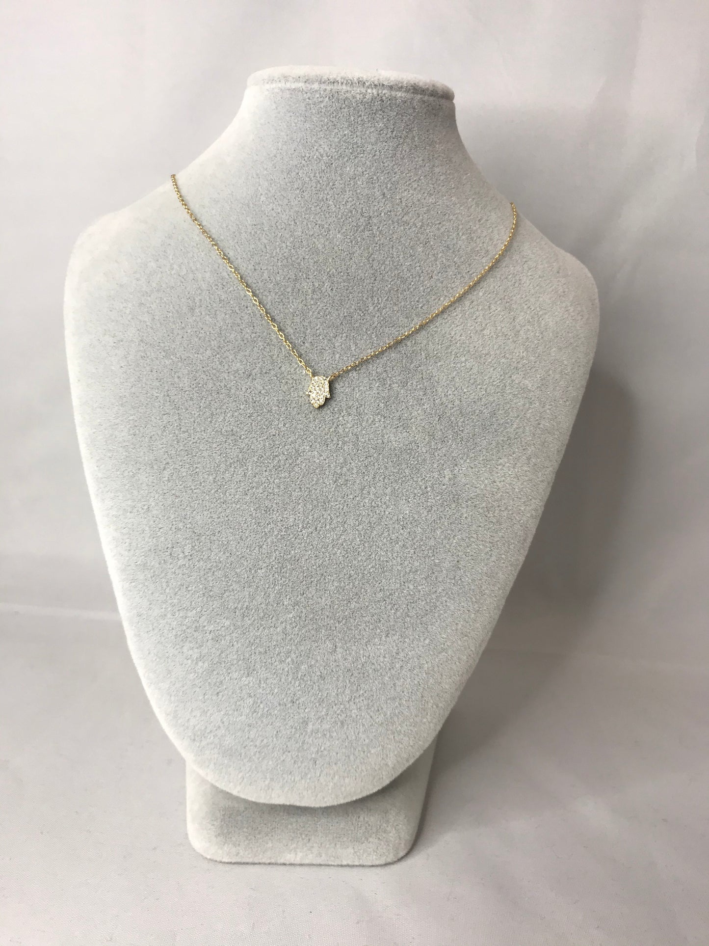 Gold Hand Necklace