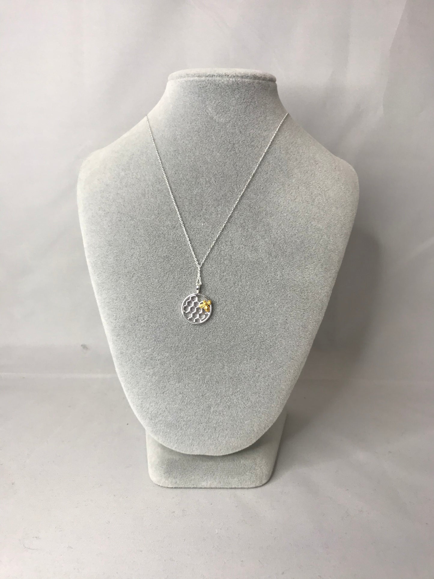 Silver & Gold Honeybee Necklace