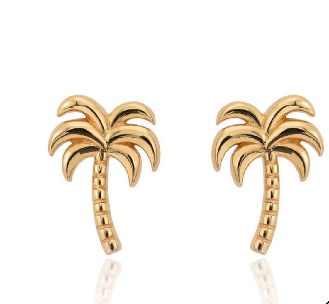 Palm Tree Ear studs