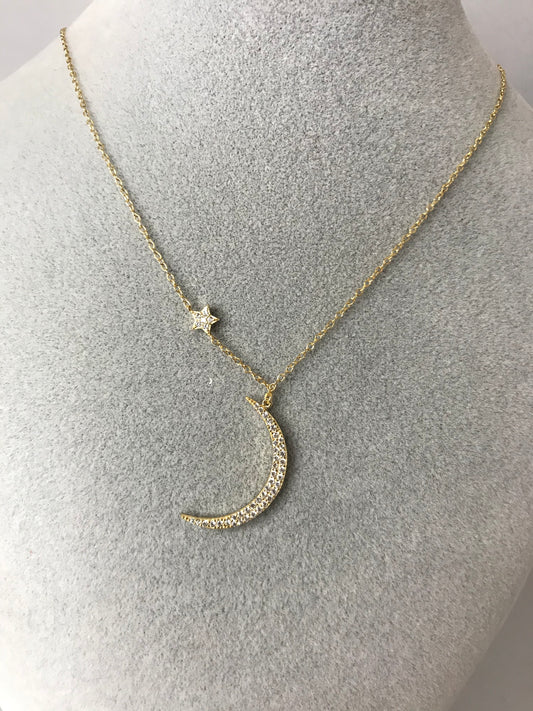 Moon & Star Necklace