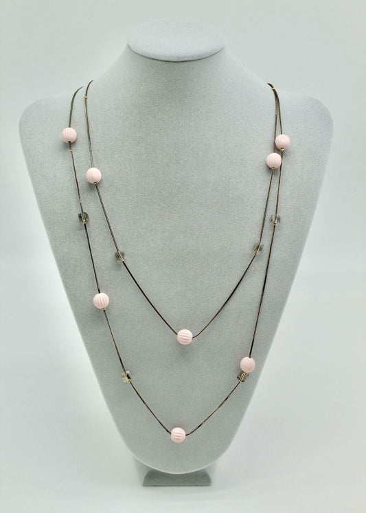 Pink Candy Bead Necklace
