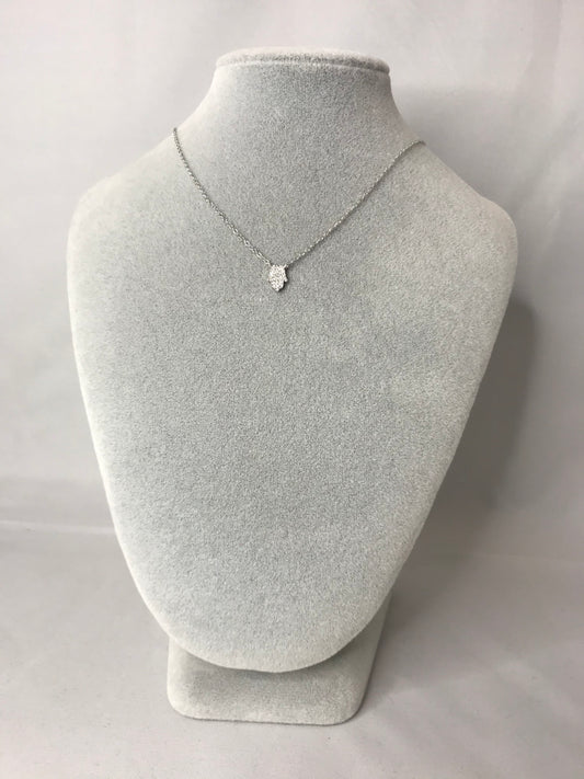 Silver Hand Necklace
