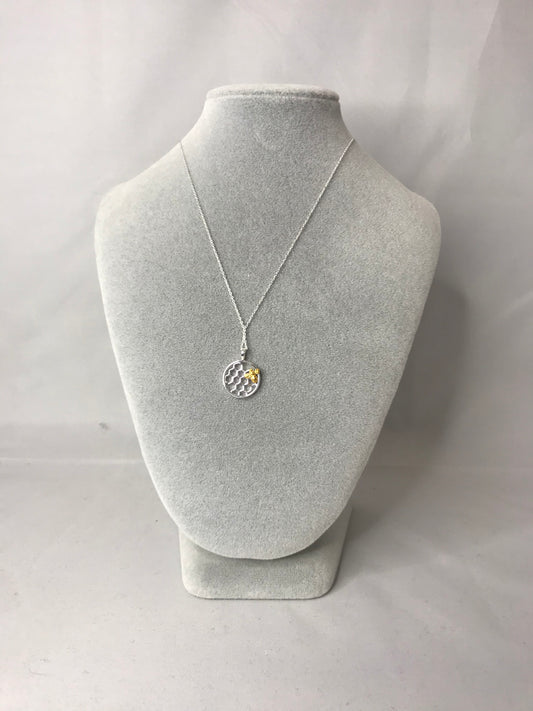 Silver & Gold Honeybee Necklace