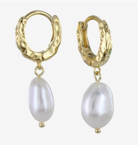Pearl & Hoop Earring